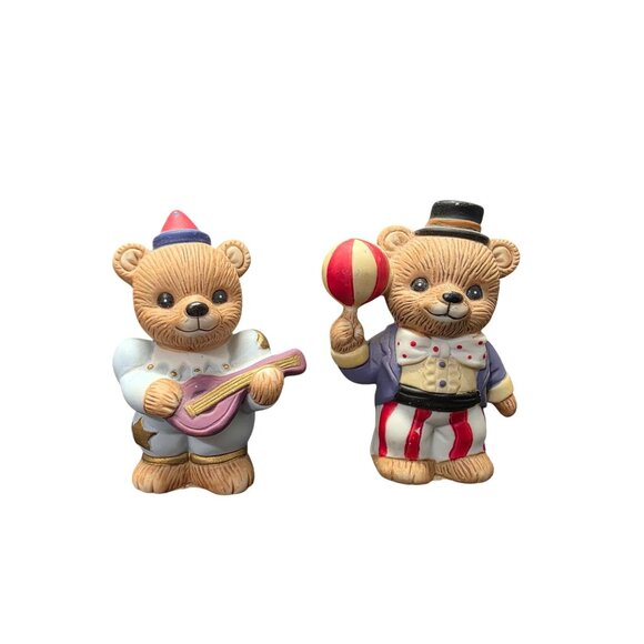 Homco Teddy Bear Circus Porcelain Figurines Lot - Picture 1 of 10